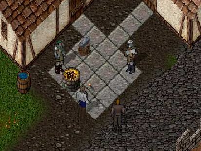 Crafting at the forge in Britain for Ultima Online