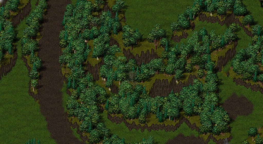 UO Lost lands map bumps in the forest