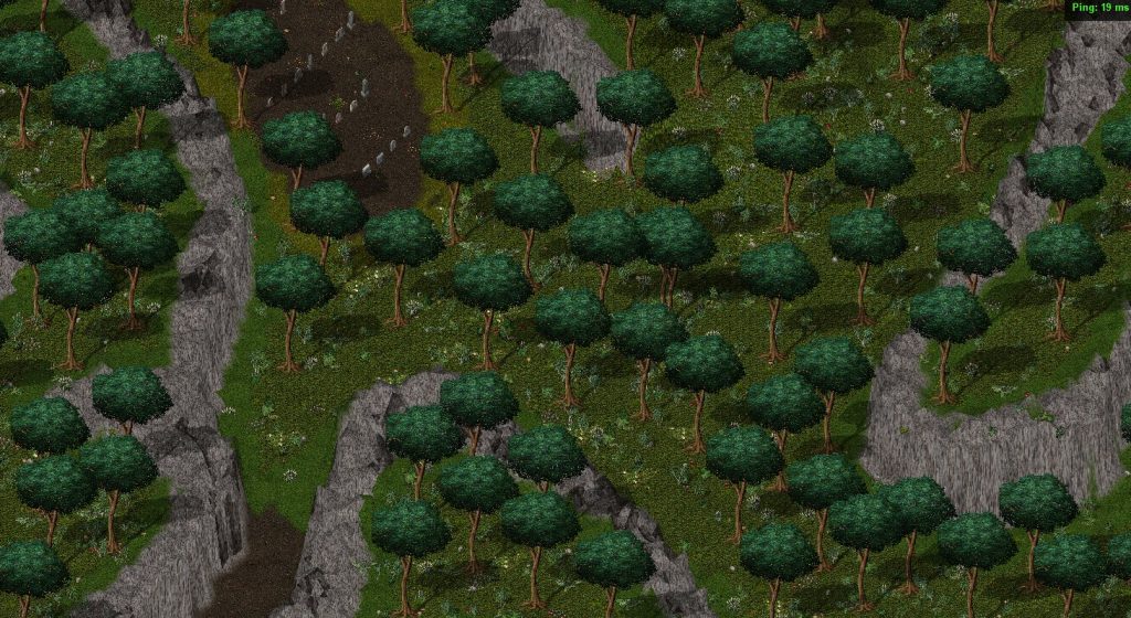 A jungle in Ultima Online